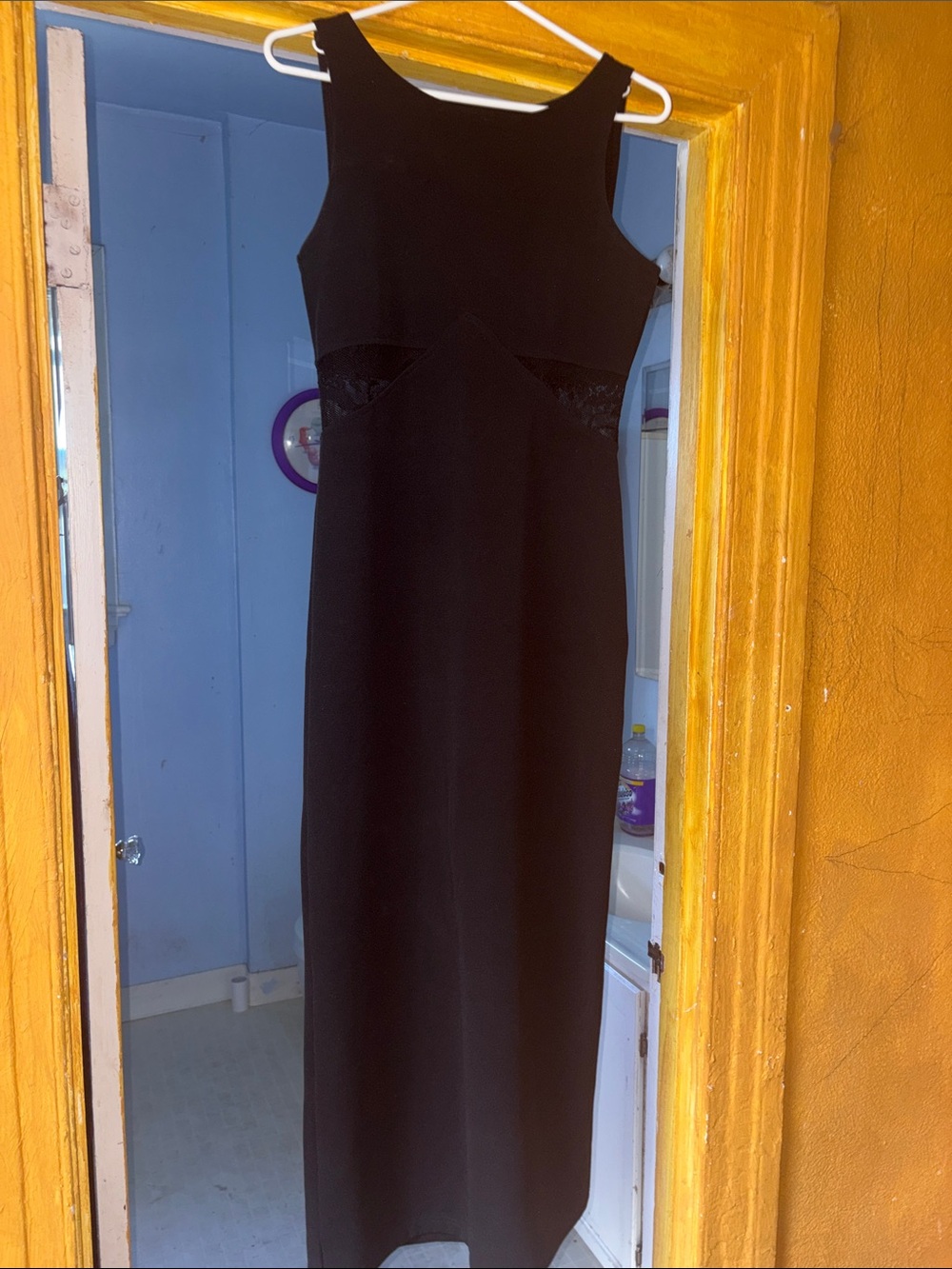 All That Jazz Black Sleeveless Maxi Dress